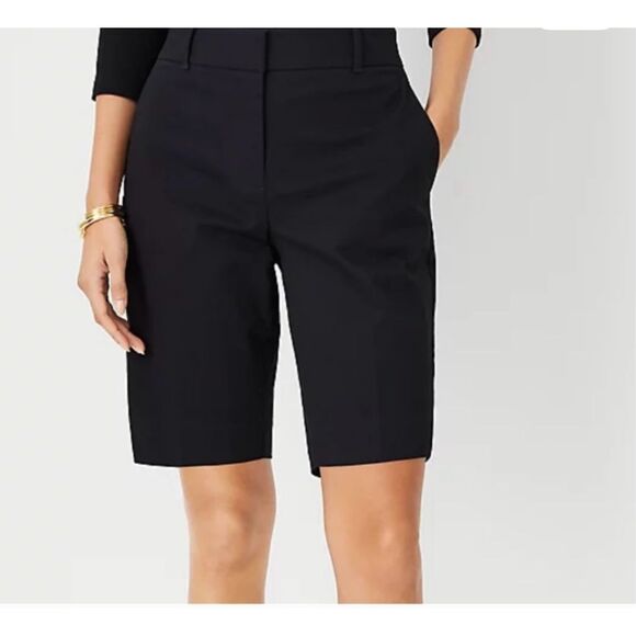 Ann Taylor Black The Boardwalk Short Bermuda sz 14 NWT - Picture 1 of 10
